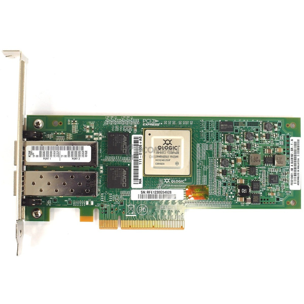 111-01006 NETAPP QLOGIC QLE8152 DUAL PORT 10GB SFP+ PCI-E ADAPTER FOR FAS3220